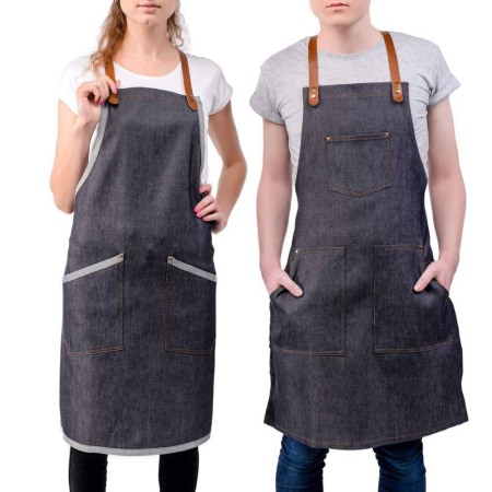 Apron in Denim Cloth